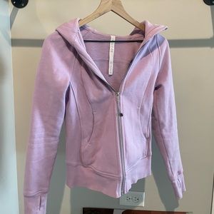 Lululemon Lavender Zip Up Scuba Hoodie